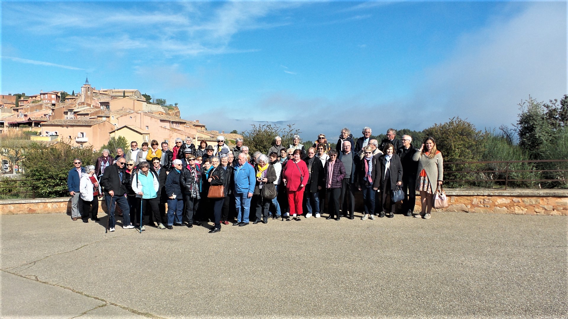 Photo de groupe à Roussillon