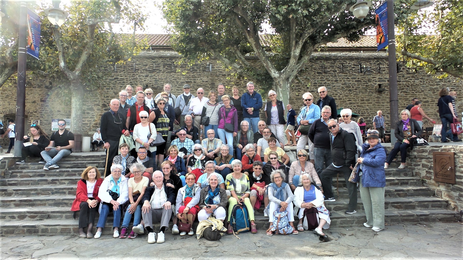 Le groupe à Collioure