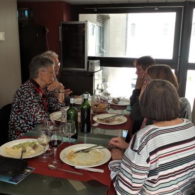Le repas au resto du musée de l'eau