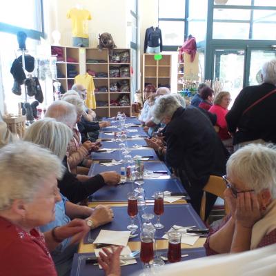 Le repas au parc des Bisons