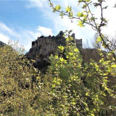 Fontaine du vaucluse ( chateau des évéques de cavaillon) construit au 12 siécle